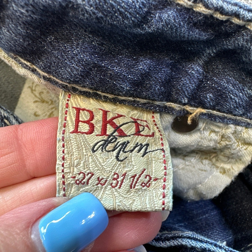 BKE Kate Bootcut Jeans Womens 27 x 31.5 Dark Wash Western Low Rise - Picture 3 of 12